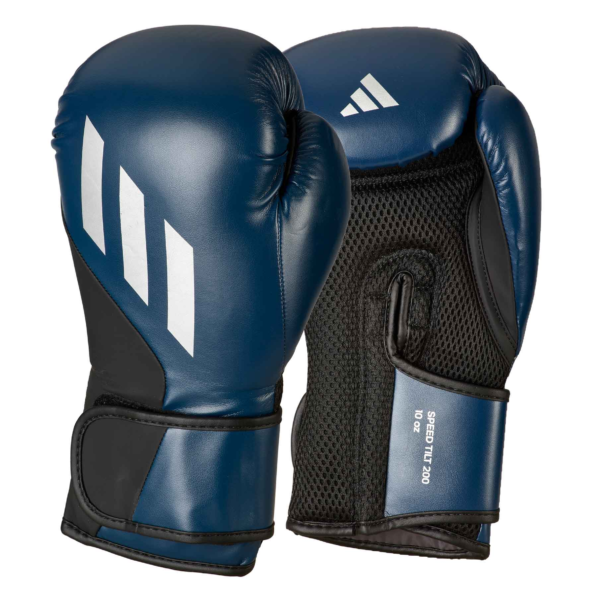 boksarske rokavice adidas speed 200 tilt red/silver modre/srebrne 2