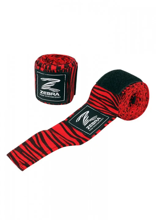 Boksarski povoji za dlani - bandaže ''ZEBRA RED'' - NOVO!!!