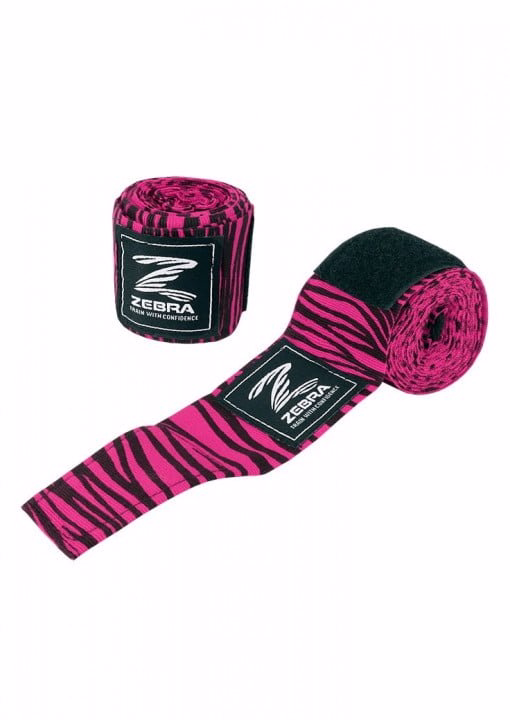 Boksarski povoji za dlani - bandaže ''ZEBRA PINK'' - NOVO!!!