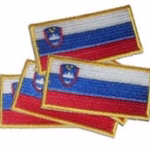 slovenian national flag sewn badge