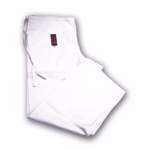 KARATE hlače bele barve z vrvico v pasu - OUTLET!!!