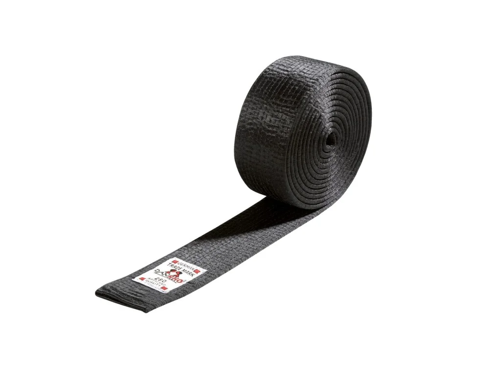 Karate / Judo / Jujitsu / Taekwondo črn pas ''Obi SENSEI'' saten