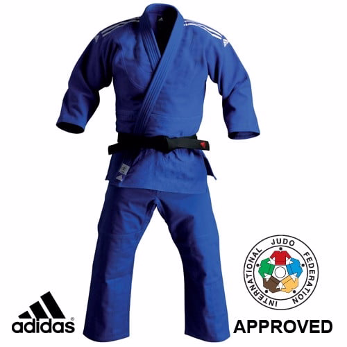 ijf modro judo kimono adidas j730_1 Modro Judo Gi (Kimono) ''Adidas J730 CHAMPION IJF BLUE''