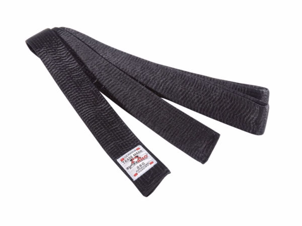 Karate / Judo / Jujitsu / Taekwondo črn pas ''Obi SENSEI'' saten