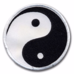 yin yang cotton sewm badge