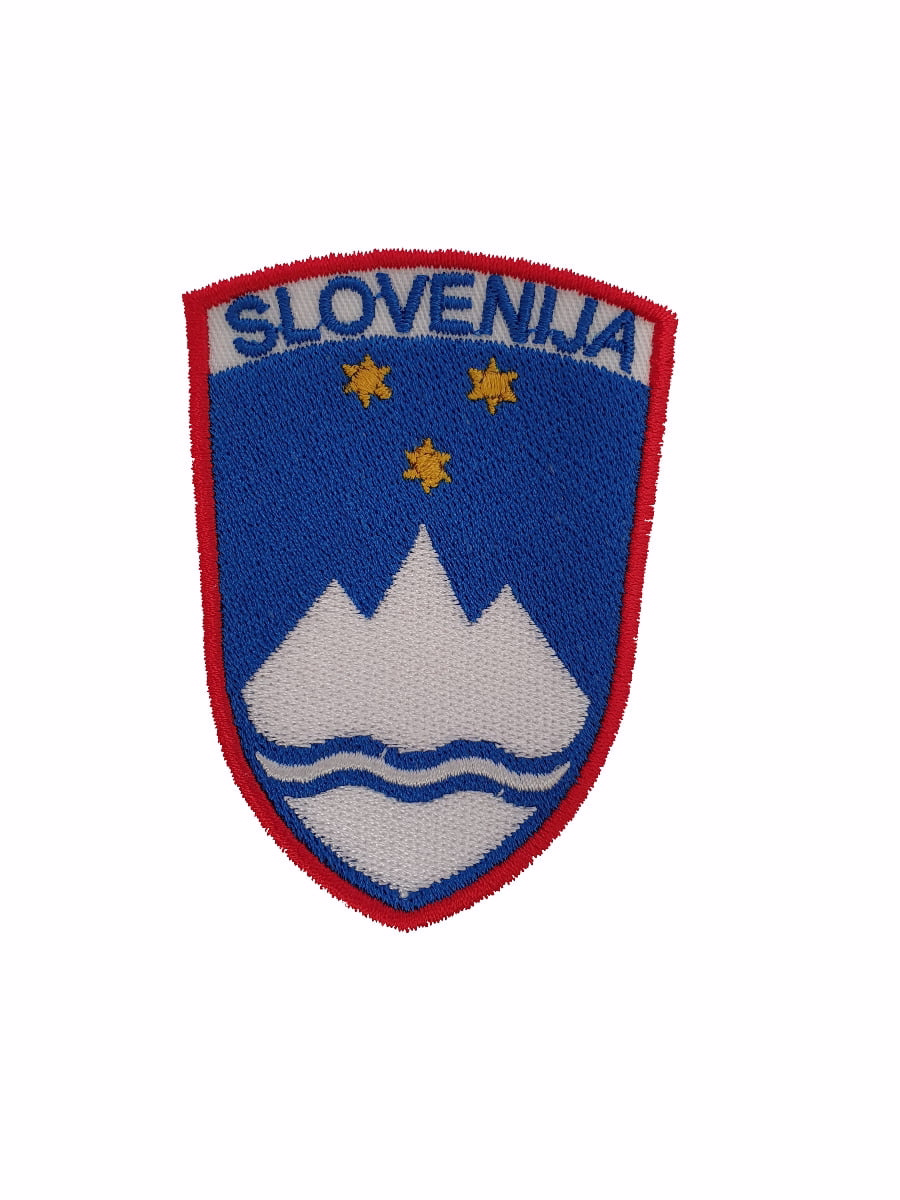 slovenian national arm sewn badge