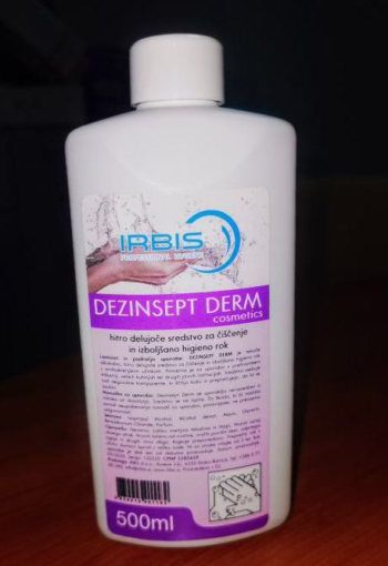 Razkužilo za roke ''Irbis DEZINSEPT DERM'' 500ml