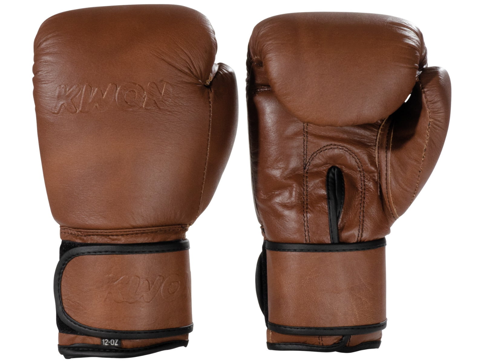 leather vintage / retro brown boxing gloves 3