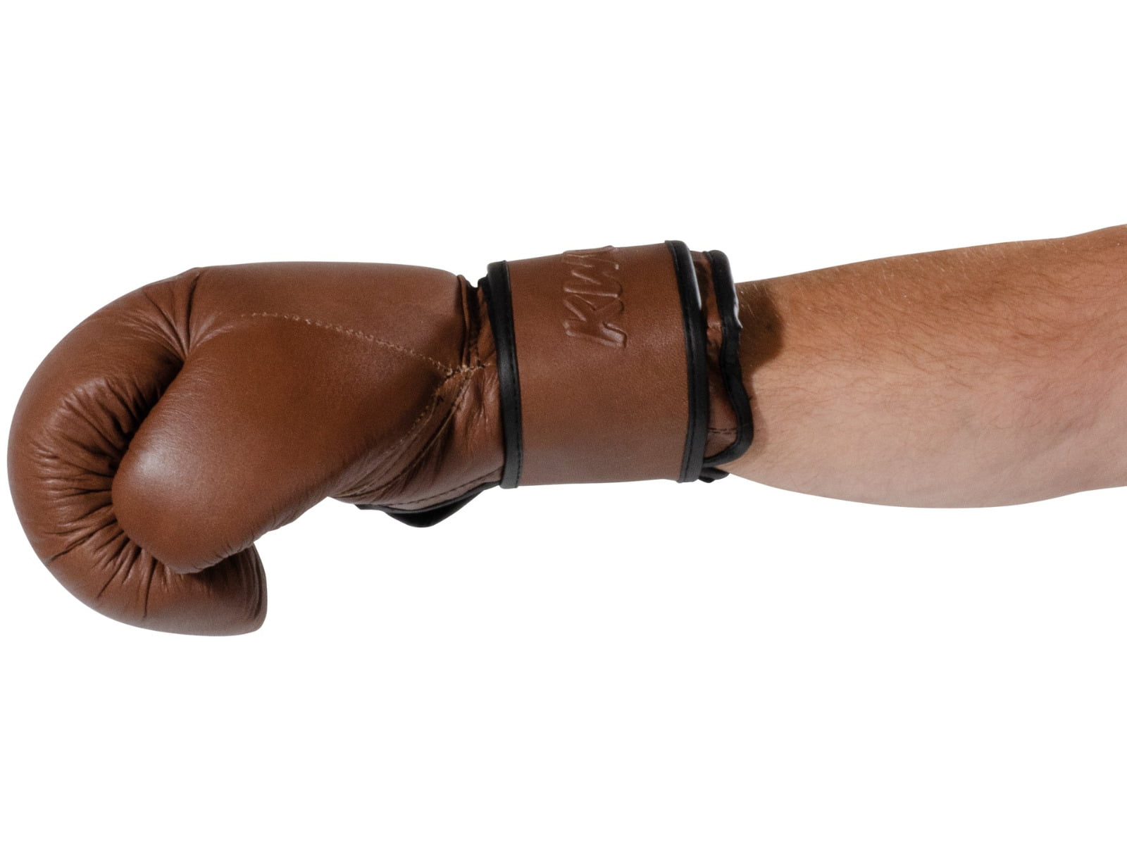 leather vintage / retro brown boxing gloves 4