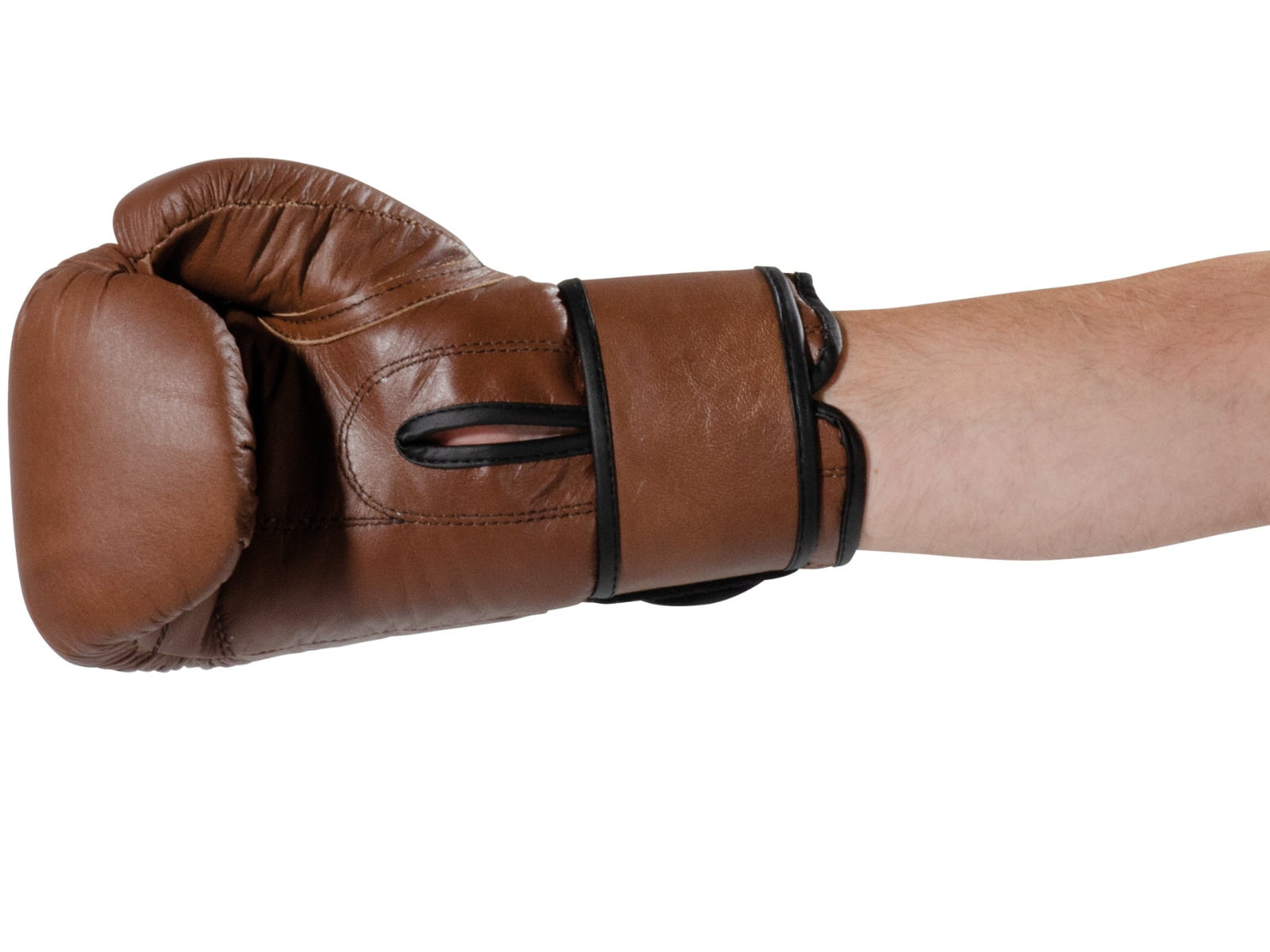 leather vintage / retro brown boxing gloves 5