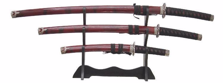 Stojalo za Katana set treh mečev
