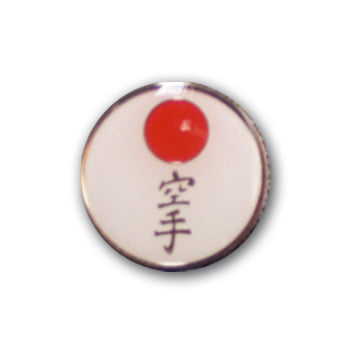 karate lapel pin
