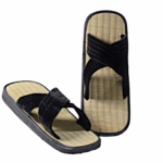 ZORI slamnati natikači s križanimi trakovi